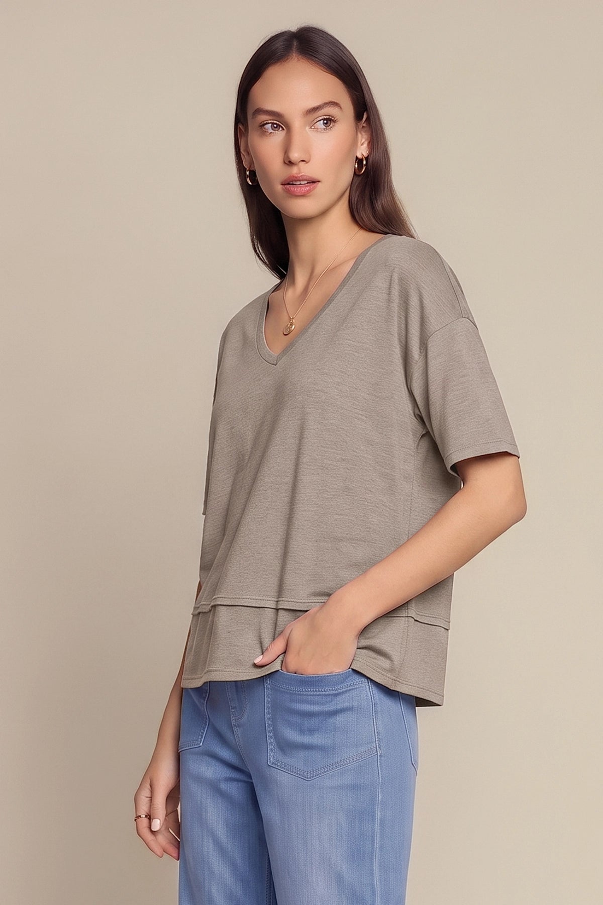 CicyBell-Women-Khaki-T-Shirts-H8B320_5.webp