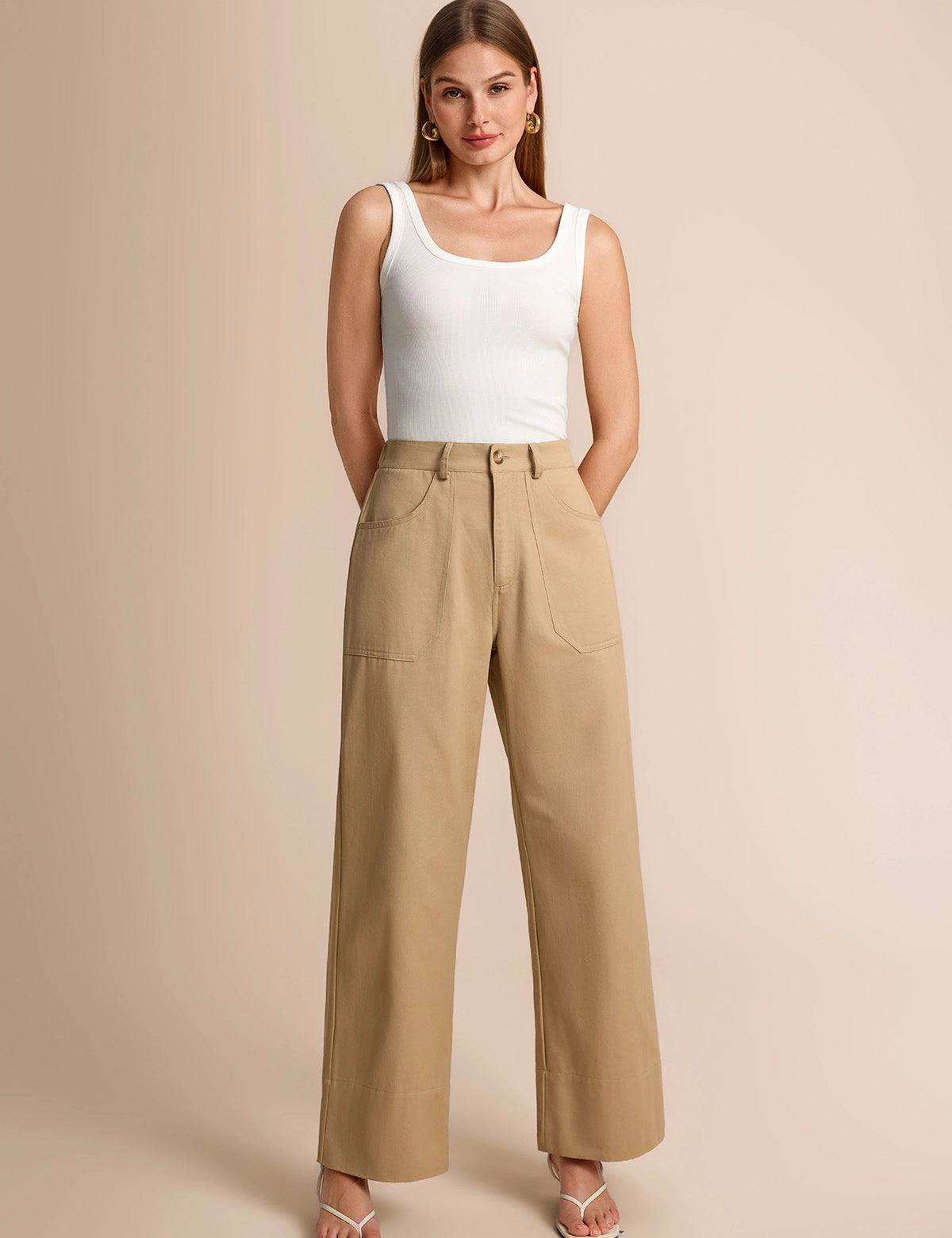 CicyBell-Women-Khaki-WideLegFlarePants-H5N995_2.webp