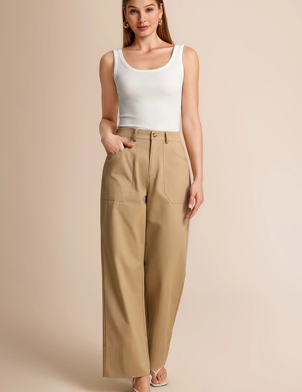 CicyBell-Women-Khaki-WideLegFlarePants-H5N995_3.webp
