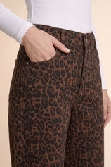 Womens Leopard High-Waisted Vintage Barrel Jeans | CicyBell