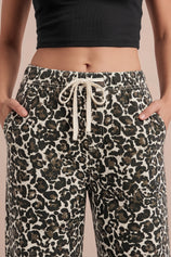Womens Leopard High Waisted Barrel Jeans | CicyBell