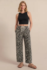 Womens Leopard High Waisted Barrel Jeans | CicyBell