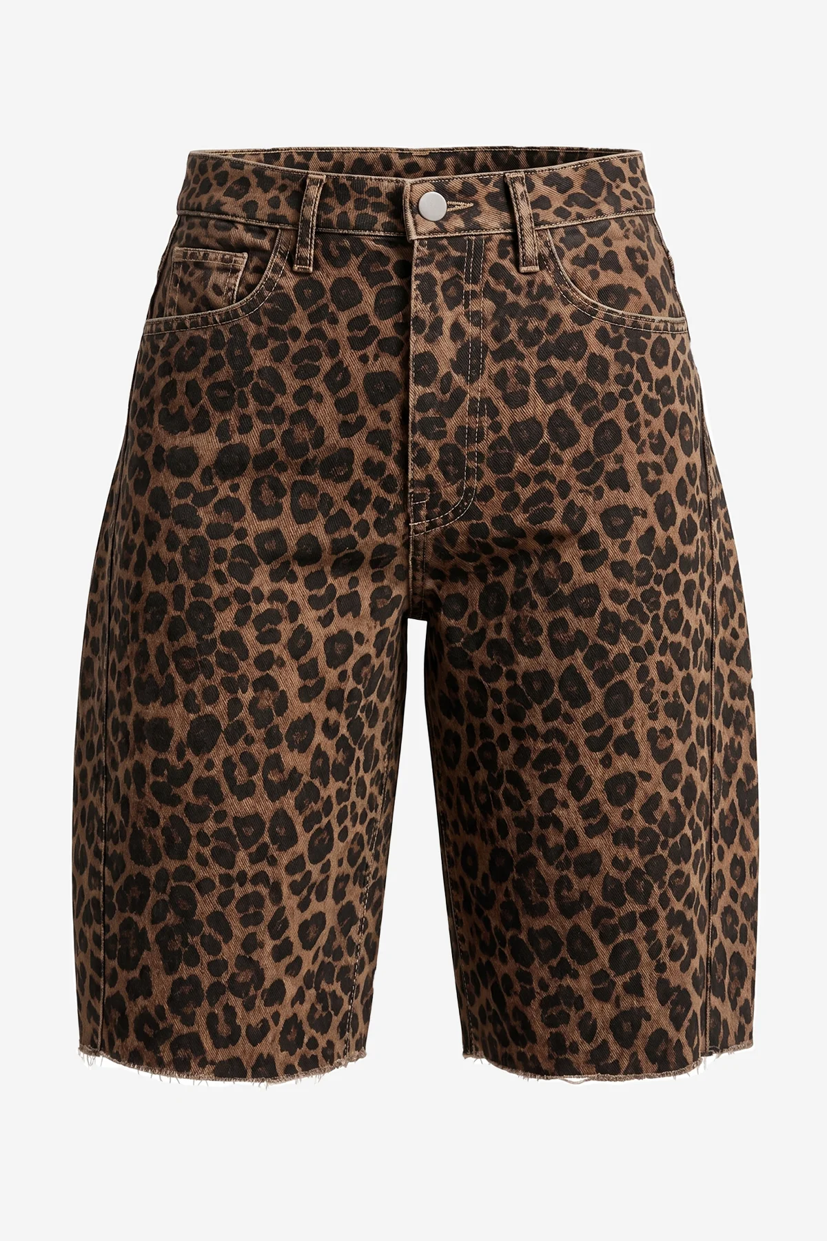 Womens Leopard High Waisted Shorts | CicyBell