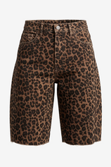 Womens Leopard High Waisted Shorts | CicyBell