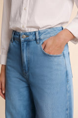 Womens Light Blue Baggy Barrel Jeans | CicyBell