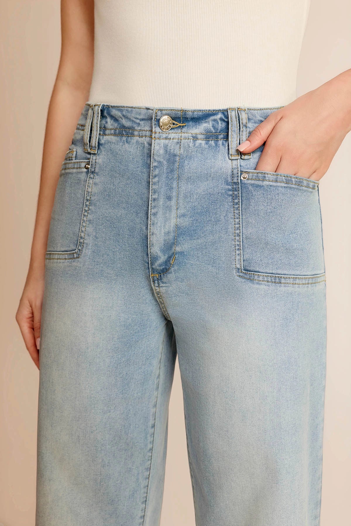 Cicy Bell Womens Light Blue Jeans