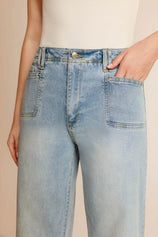 Cicy Bell Womens Light Blue Jeans