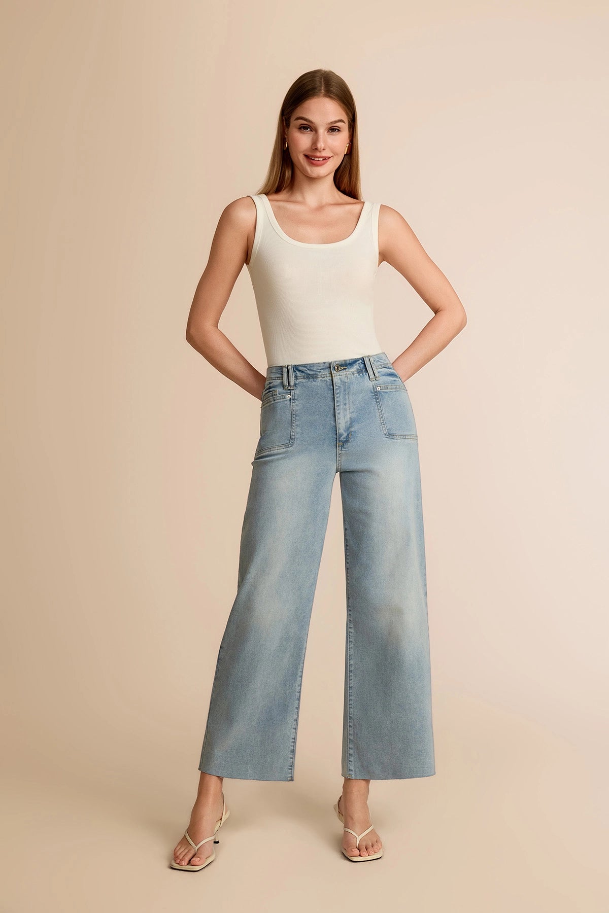 Cicy Bell Womens Light Blue Jeans