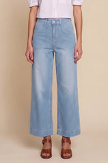 Womens Light Blue Baggy High Waisted Jeans | CicyBell