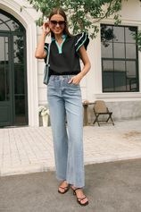 Womens Light Blue High Waisted Straight Jeans | CicyBell