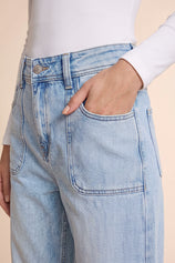 Womens Light Blue High Waisted Jeans | CicyBell