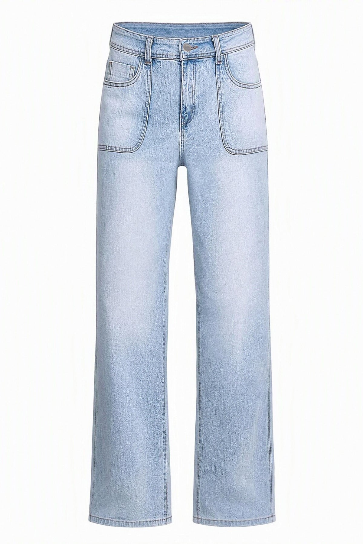 Womens Light Blue High Waisted Jeans | CicyBell