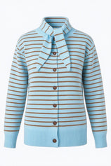 Womens Light Blue Button Down Cardigans | CicyBell