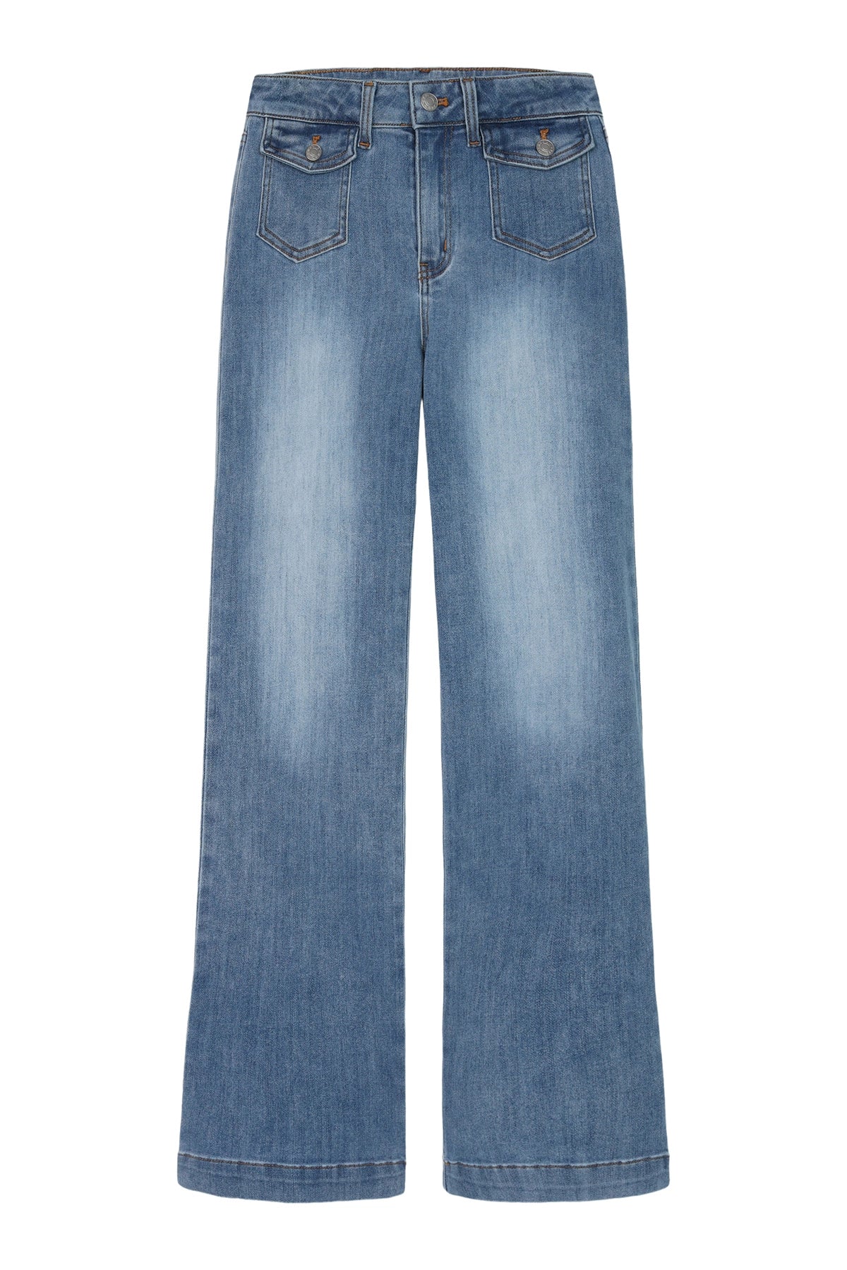 Womens Light Blue Wide Leg Jeans | CicyBell