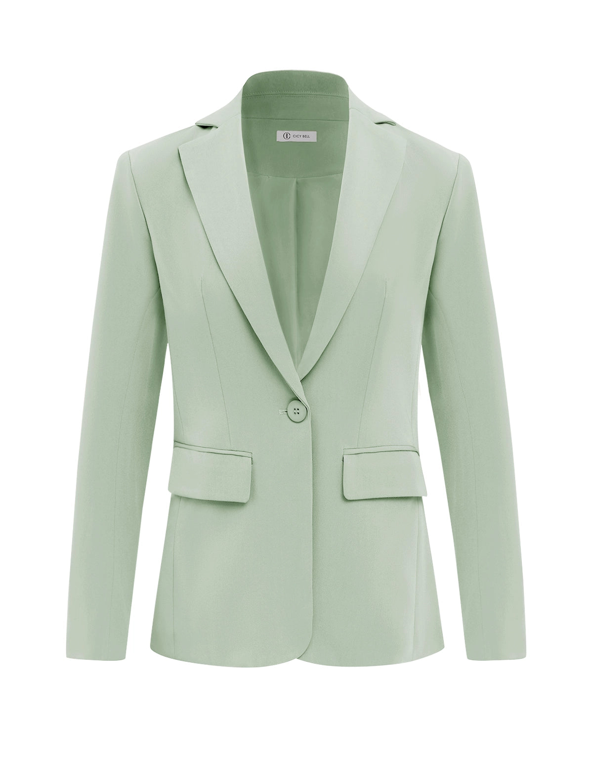 CicyBell-Women-LightGreen-Blazer-KY0521_1.webp