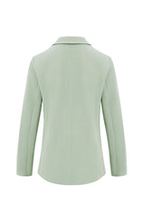 Womens Light Green Casual Work Blazers | CicyBell
