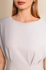 Womens Light Grey Cap Sleeve Tank Tops | CicyBell
