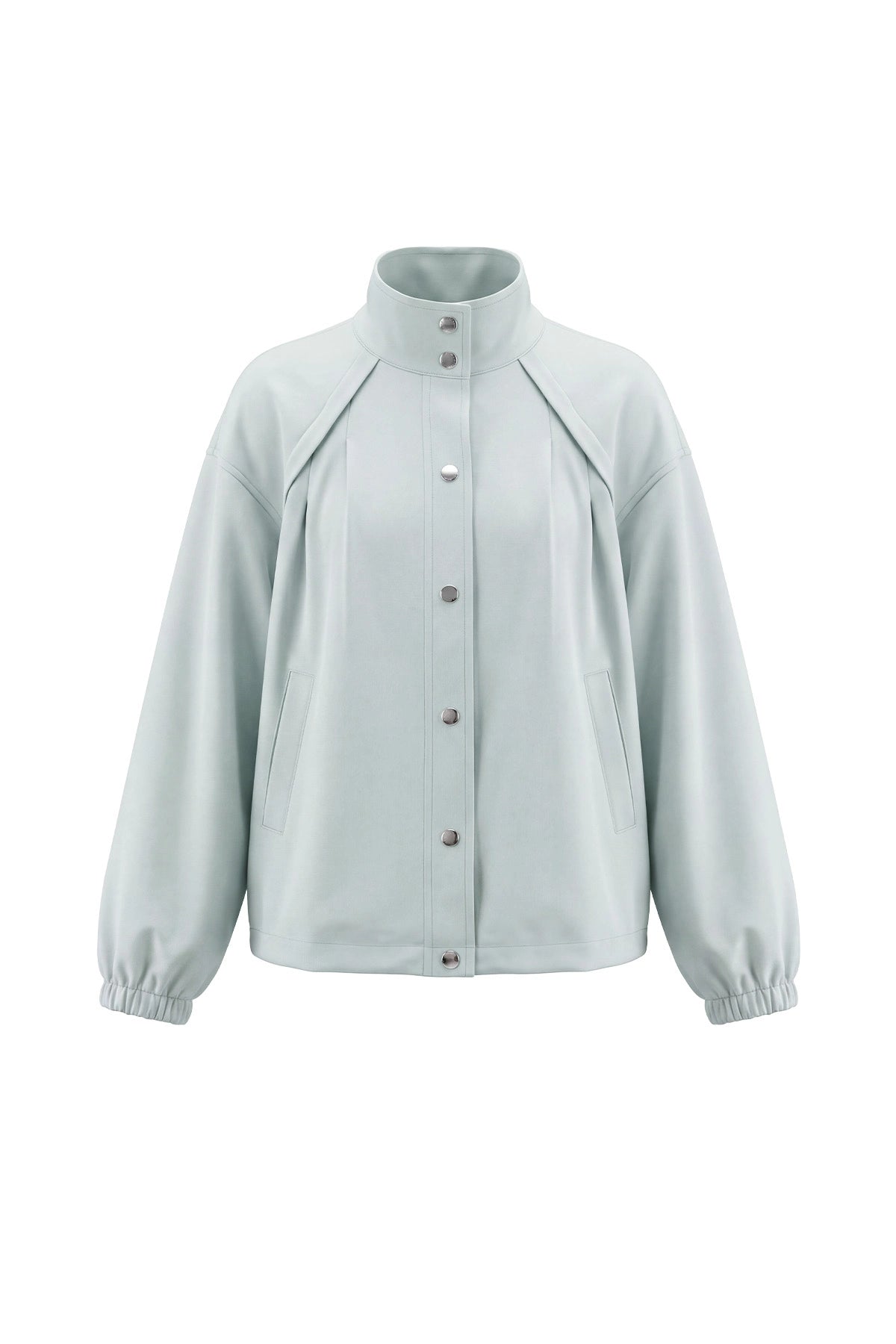 Womens Light Grey Cropped Bomber Jackets | CicyBell