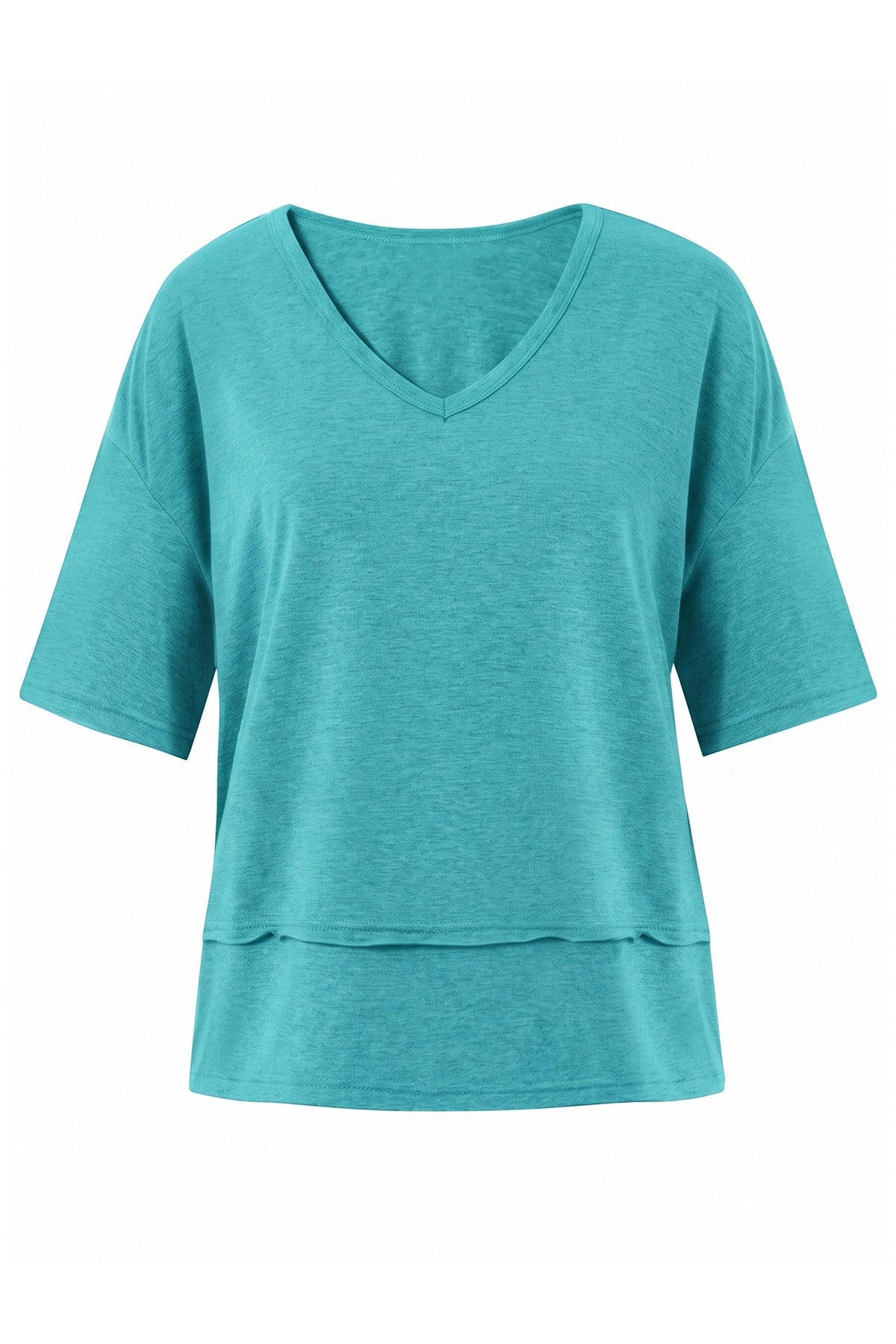 Womens Mint Summer V Neck T Shirts | CicyBell