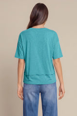Womens Mint Summer V Neck T Shirts | CicyBell