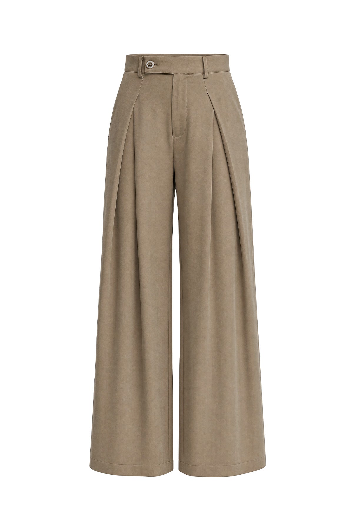 Womens Mocha Brown Wide Leg Dressy Pants | CicyBell