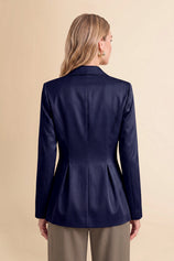 Womens Navy Business Casual Suit Jackets  | CicyBell