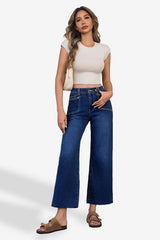 Cicy Bell Womens Navy Straight Leg Jeans