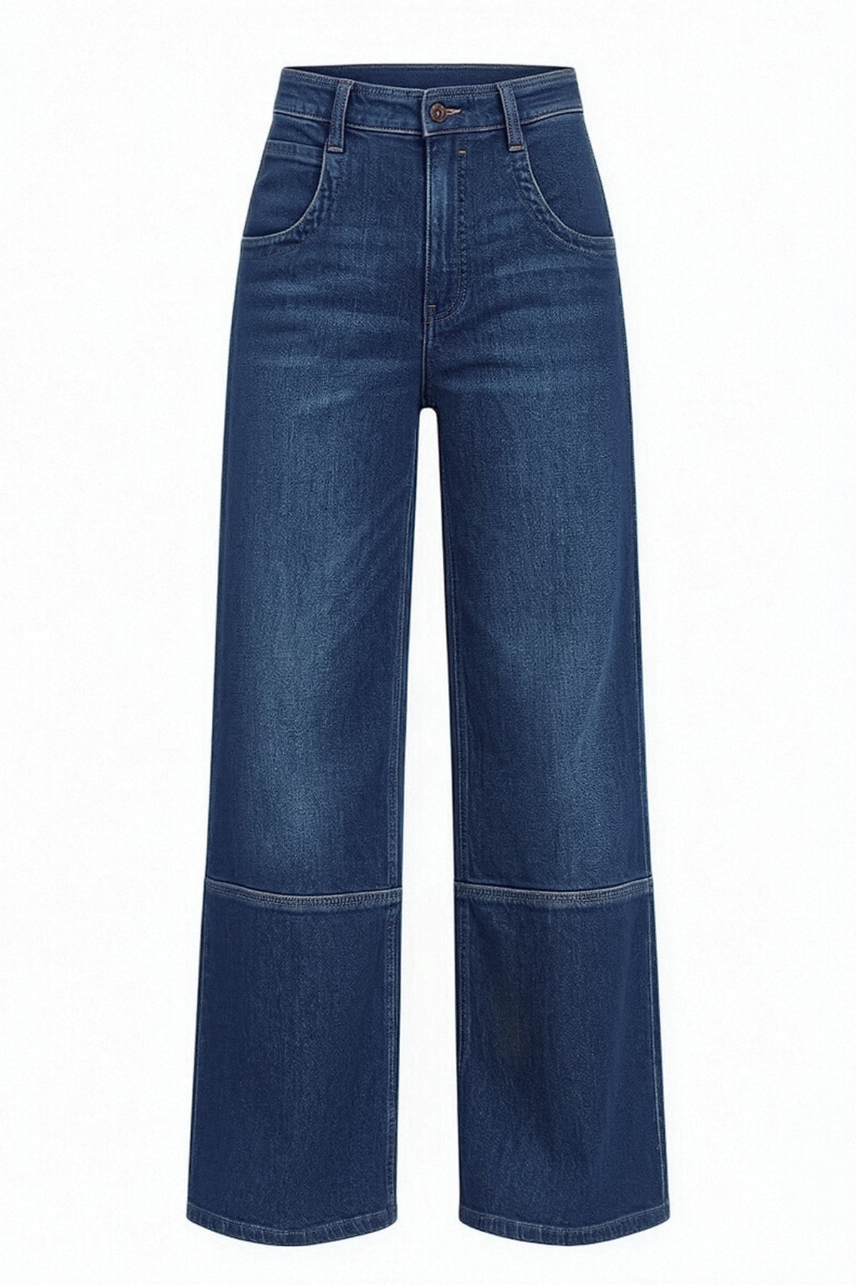 Womens Navy High Waisted Bell Bottom Jeans| CicyBell