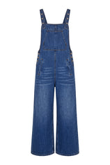 Womens Navy Bib Denim Overalls | CicyBell