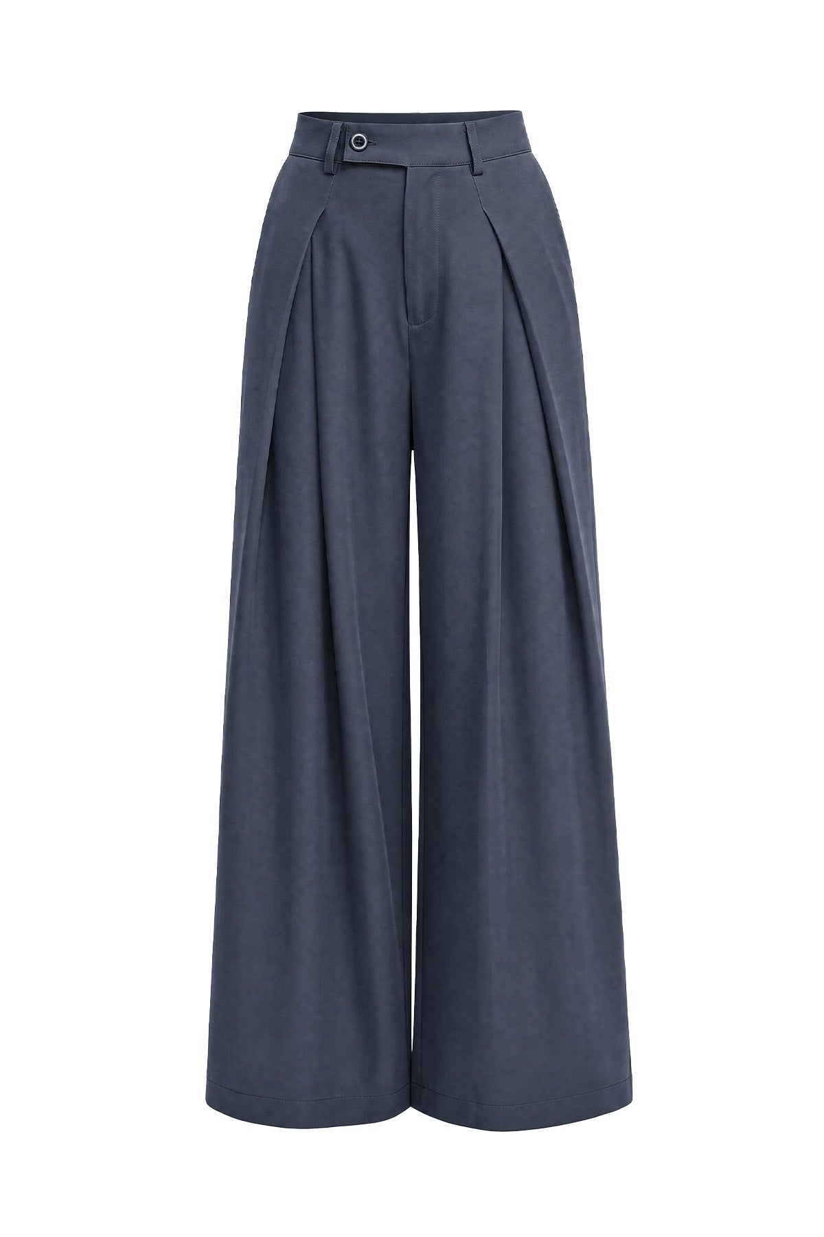 Womens Navy Wide Leg Dressy Pants | CicyBell