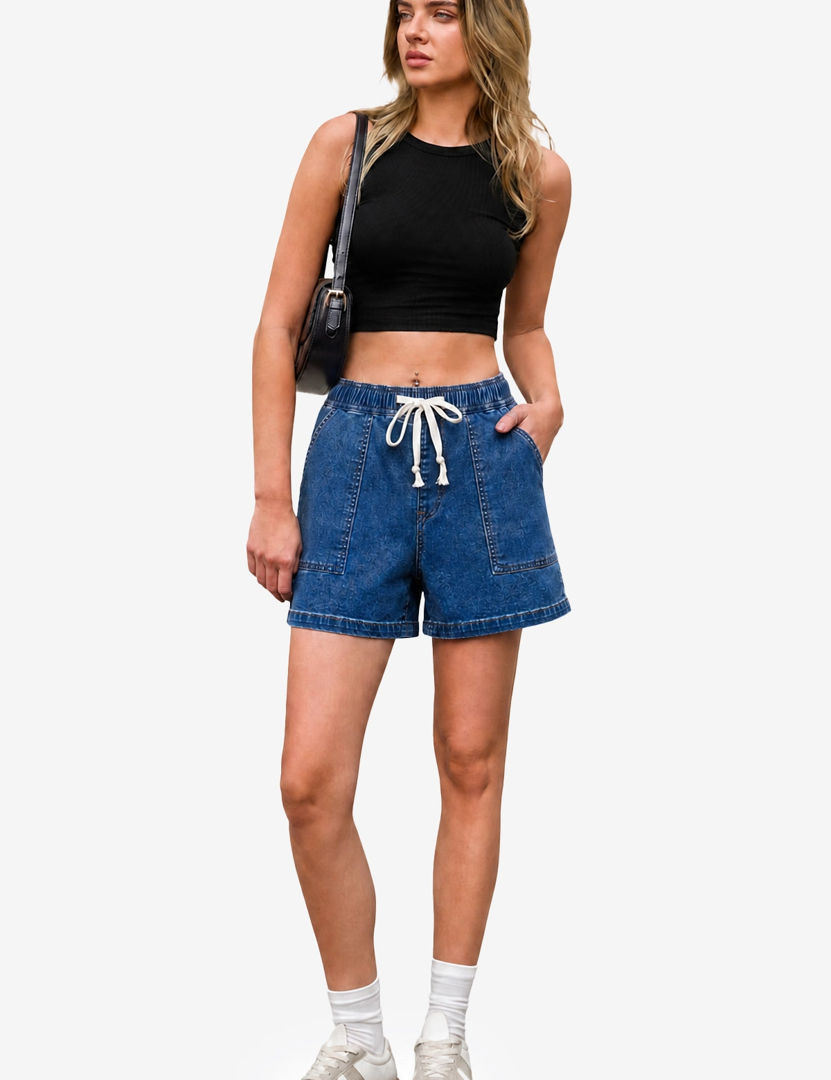 CicyBell-Women-Navy-Shorts-N5Z025_1.webp