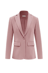 Womens Nude Pink Casual Work Blazers | CicyBell