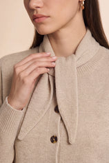 Womens Oatmeal Button Down Cardigans | CicyBell