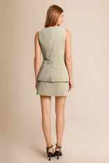 Womens Olive Green 2 Piece Skirt Sets | CicyBell
