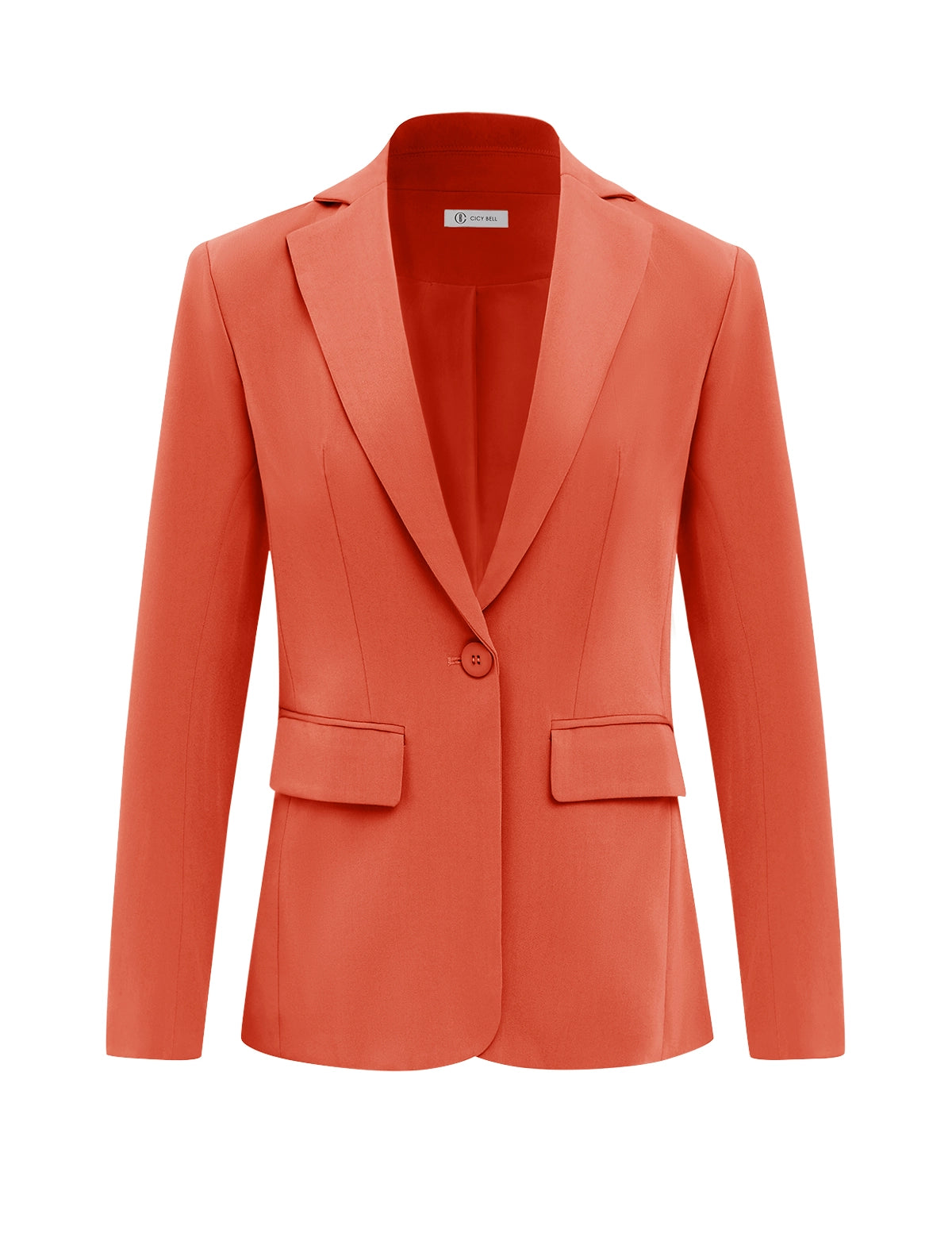 CicyBell-Women-Orange-Blazer-KY0521_1.webp