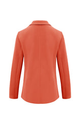 Womens Orange Casual Work Blazers | CicyBell