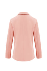 Womens Peach Pink Casual Work Blazers | CicyBell