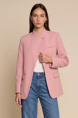 Womens Pink Professional  Blazer | CicyBell