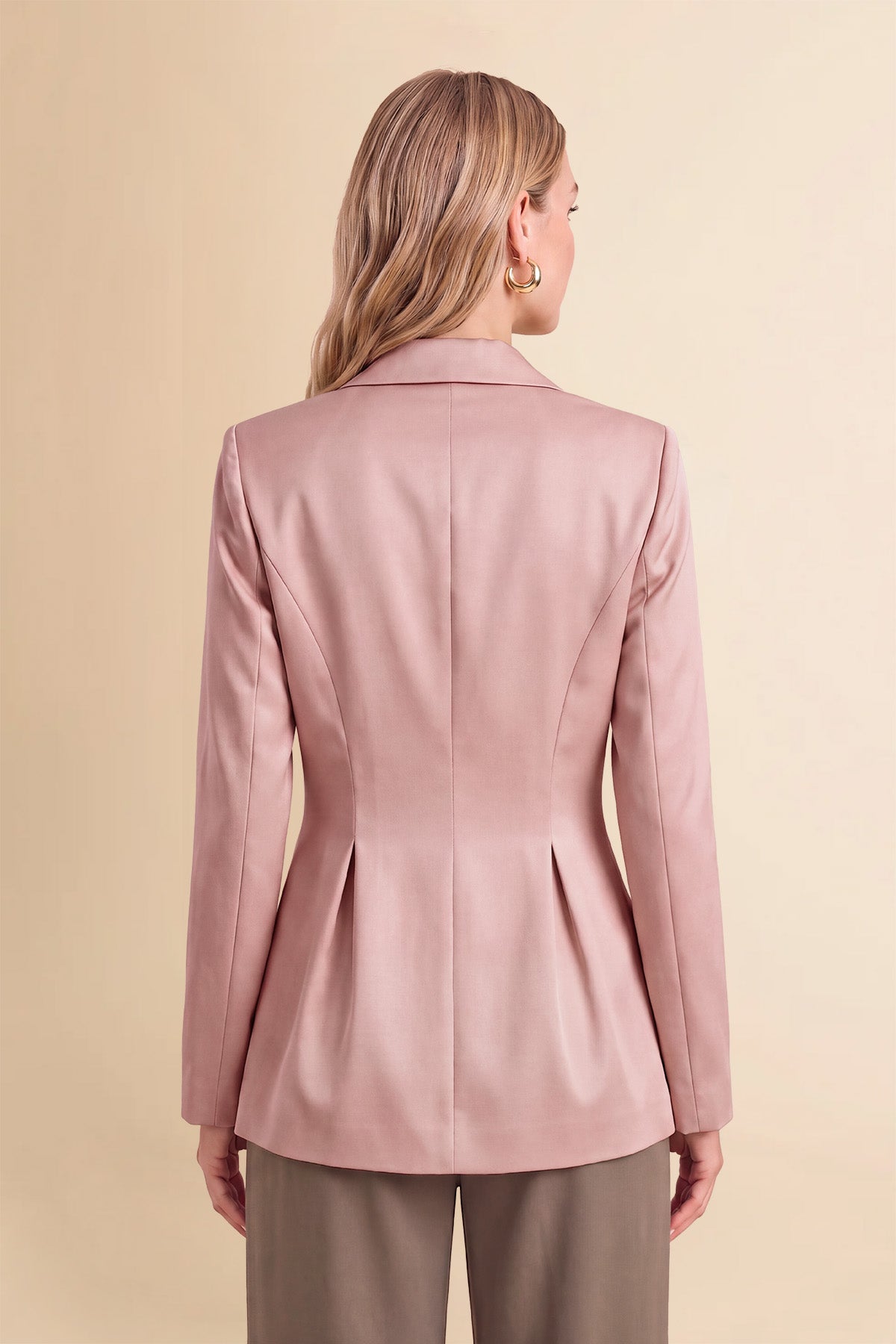 Womens Pink  Business Casual Suit Jackets  | CicyBell