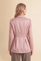 Womens Pink  Business Casual Suit Jackets  | CicyBell