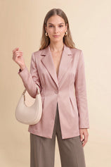 Womens Pink  Business Casual Suit Jackets  | CicyBell
