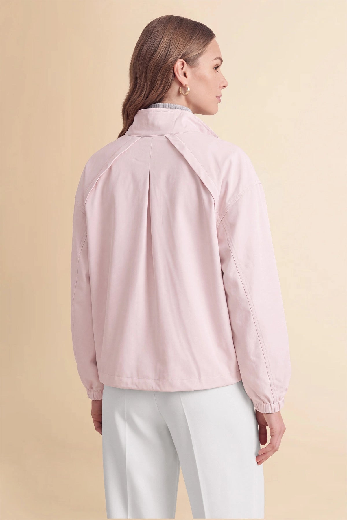 Womens Pink Cropped Bomber Jackets | CicyBell