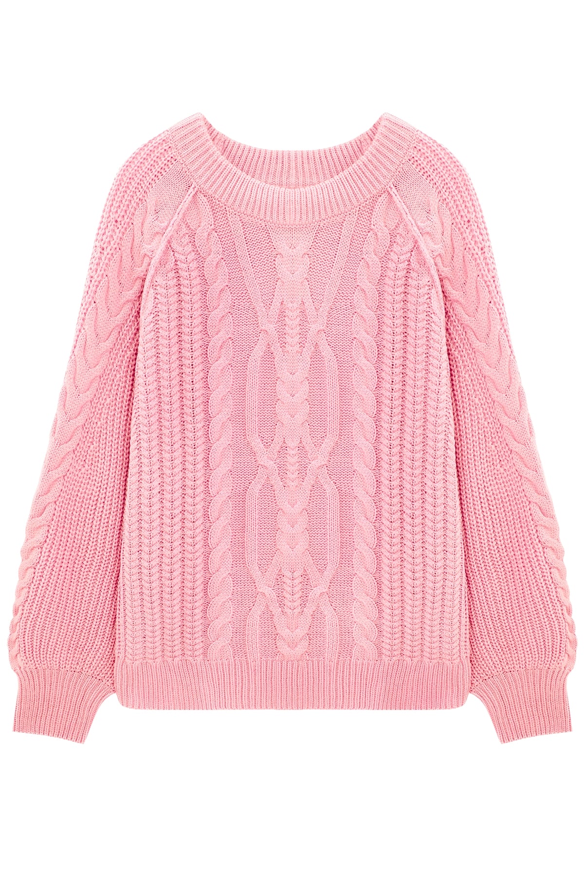 Cicy Bell Womens Pink Cable Sweaters