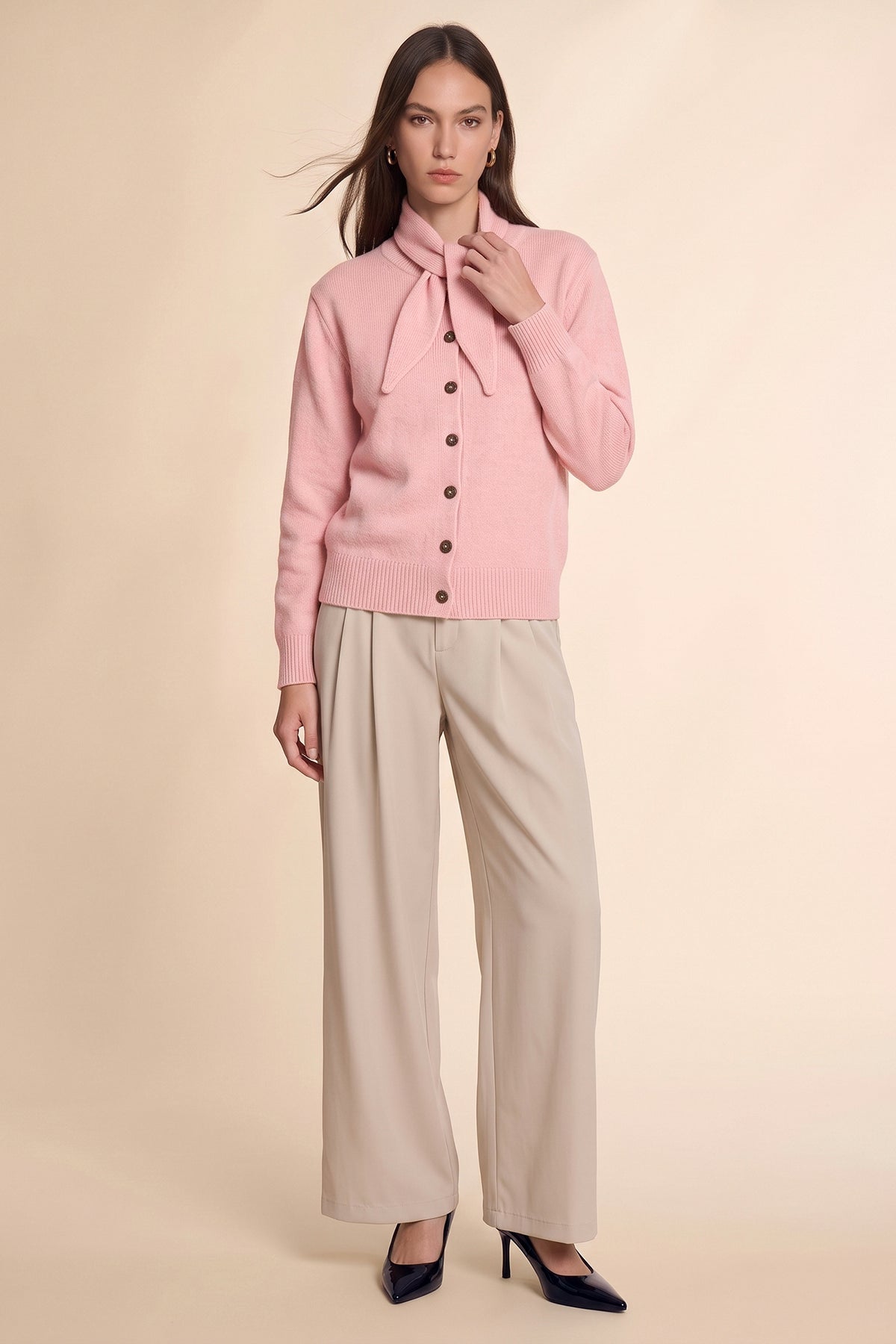 Womens Pink Button Down Cardigans | CicyBell