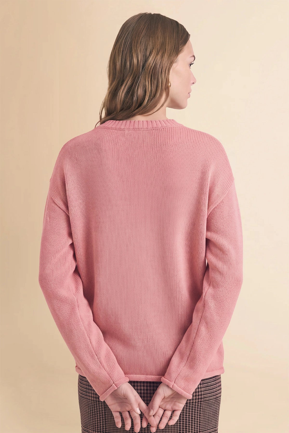 Womens Pink Long Sleeve Sweater | Cicy Bell