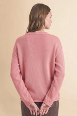 Womens Pink Long Sleeve Sweater | Cicy Bell