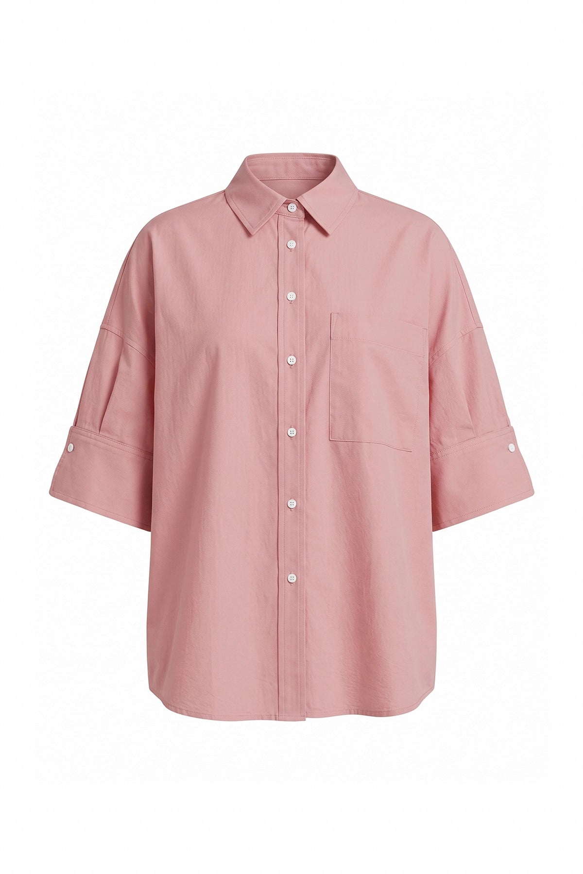 Womens Pink Oversized Button Down Shirts | CicyBell