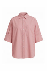 Womens Pink Oversized Button Down Shirts | CicyBell