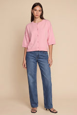 Cicy Bell Womens Pink Cardigan Tops