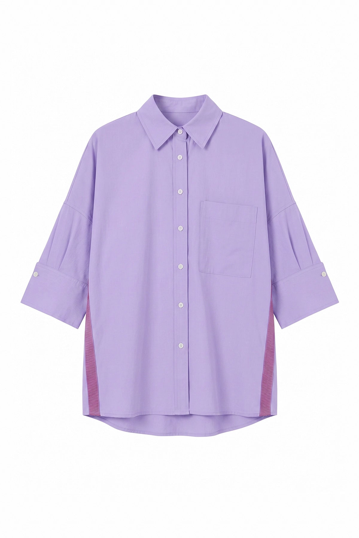 Womens Purple Oversized Button Down Shirts | CicyBell